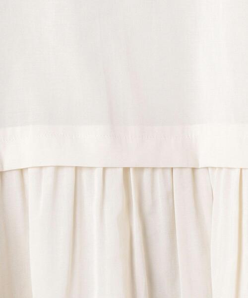 UNITED ARROWS（ユナイテッドアローズ）の「UBCC ペプラム ショートスリーブ プルオーバー◆（シャツ/ブラウス・レディース・ライトグレー/ベージュ/オフホワイト・FREE）」の18枚目の写真