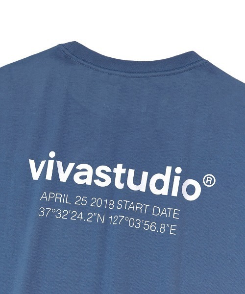 VIVASTUDIO(ビバスタジオ)の「LOCATION SHORT SLEEVE(Tシャツ/カットソー・メンズ・ホワイト/ライトグレー/ライトグリーン/ブラック/インディゴブルー/チャコールグレー・SMALL/MEDIUM/X-LARGE/LARGE)」の14枚目の写真