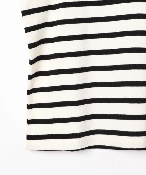 Heather（ヘザー）の「ボーダーパワショルカットソー　944264（Tシャツ/カットソー・レディース・ブラック系その他/ブルー系その他/ピンク系その他・FREE）」の10枚目の写真