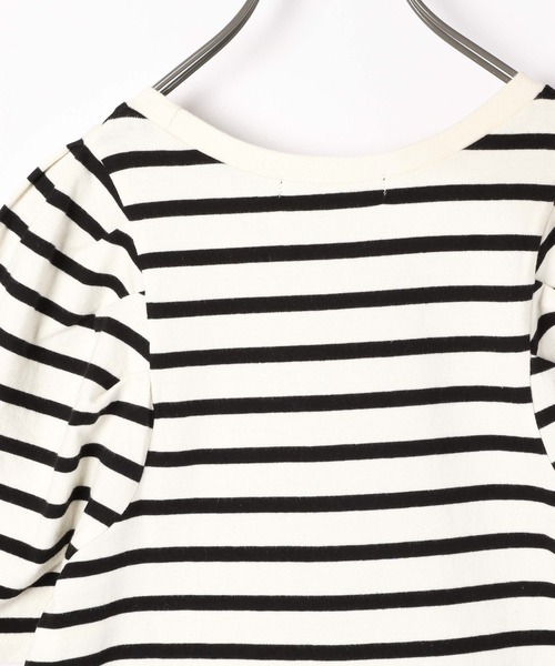 Heather（ヘザー）の「ボーダーパワショルカットソー　944264（Tシャツ/カットソー・レディース・ブラック系その他/ブルー系その他/ピンク系その他・FREE）」の17枚目の写真