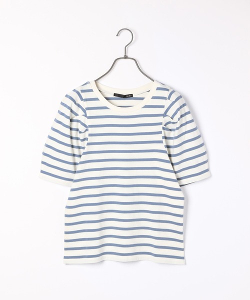 Heather（ヘザー）の「ボーダーパワショルカットソー　944264（Tシャツ/カットソー・レディース・ブラック系その他/ブルー系その他/ピンク系その他・FREE）」の21枚目の写真