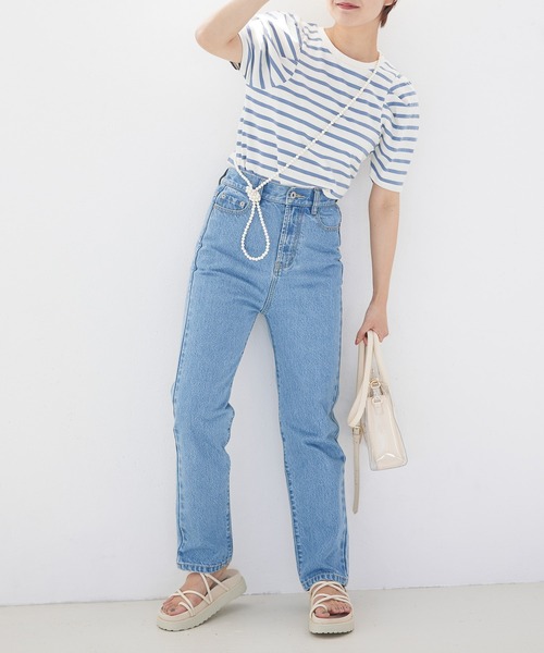 Heather（ヘザー）の「ボーダーパワショルカットソー　944264（Tシャツ/カットソー・レディース・ブラック系その他/ブルー系その他/ピンク系その他・FREE）」の18枚目の写真