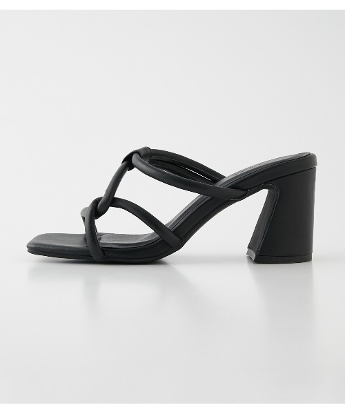AZUL by moussy（アズールバイマウジー）の「TUBE CROSS BELT SANDALS/チューブクロスベルトサンダル（サンダル・レディース・ホワイト/ブラック・MEDIUM/SMALL/LARGE）」の12枚目の写真