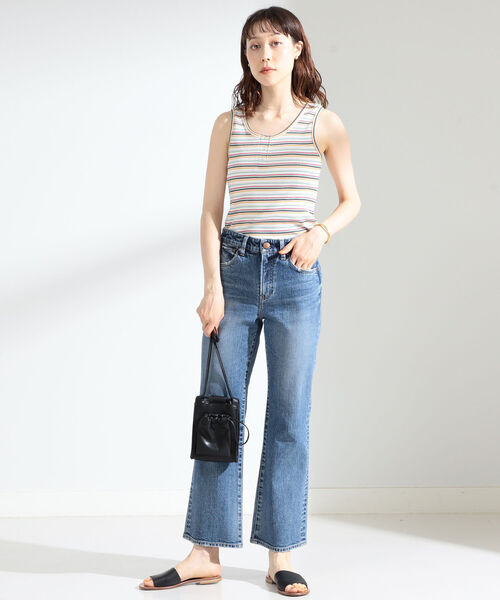 Ray BEAMS（レイビームス）の「Ray BEAMS / マルチ ボーダー タンクトップ（タンクトップ・レディース・ホワイト/イエロー/ブラック・ONE SIZE）」の18枚目の写真