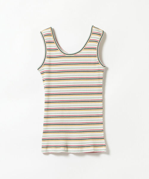 Ray BEAMS（レイビームス）の「Ray BEAMS / マルチ ボーダー タンクトップ（タンクトップ・レディース・ホワイト/イエロー/ブラック・ONE SIZE）」の22枚目の写真