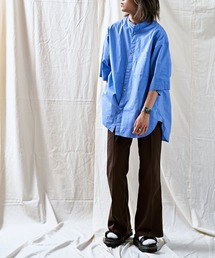 PUBLUX | 【PUBLUX/パブリュクス×ベルエポック】　センタープレスフレアスラックス/ユニセックス(スラックス)