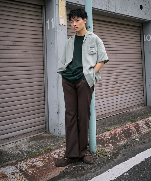 PUBLUX(パブリュクス)の「【PUBLUX/パブリュクス×ベルエポック】 センタープレスフレアスラックス/ユニセックス(スラックス・メンズ・ブルー/ブラック/オリーブ/ホワイト/ブラウン・LARGE/MEDIUM/SMALL)」の16枚目の写真