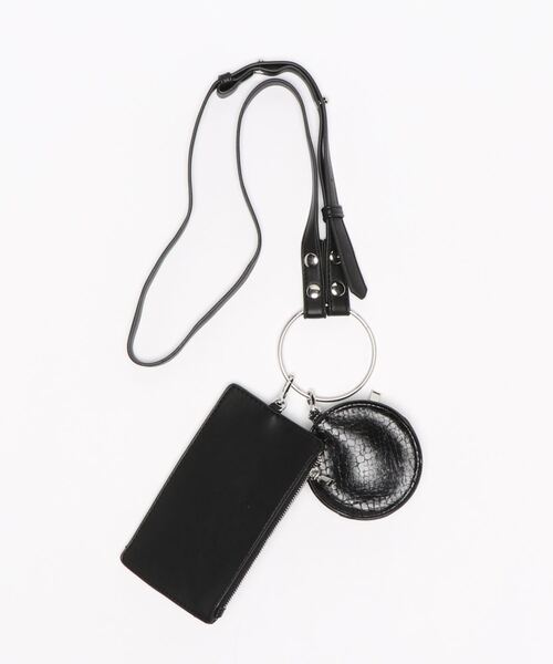 Shelly island（シェリーアイランド）の「フェイクレザーリングマルチケース（ショルダーバッグ・レディース・ホワイト/その他/ブラック/オレンジ・FREE）」の7枚目の写真