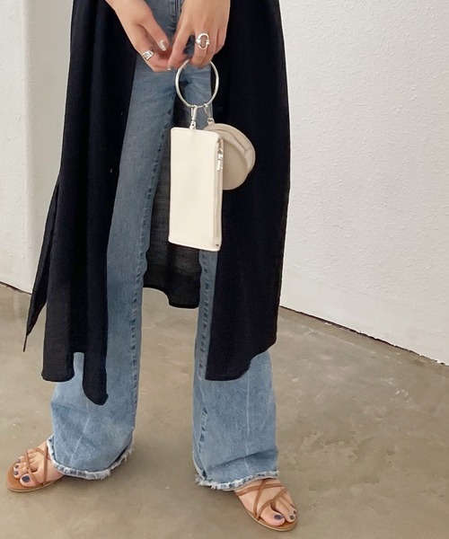 Shelly island（シェリーアイランド）の「フェイクレザーリングマルチケース（ショルダーバッグ・レディース・ホワイト/その他/ブラック/オレンジ・FREE）」の16枚目の写真