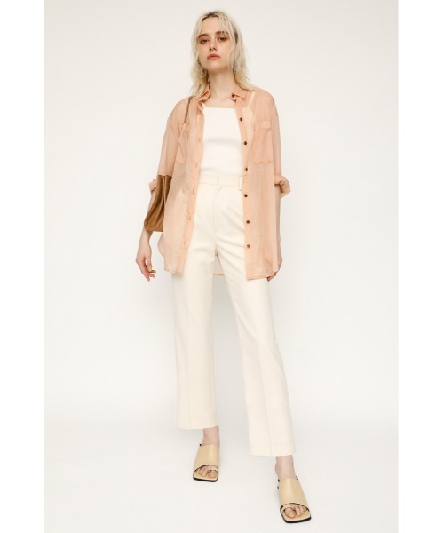 SLY（スライ）の「SHEER LIGHT TOUCH SH シアー ライトタッチ シャツ（シャツ/ブラウス・レディース・ベージュ/アイボリー/ダークブルー/ライトピンク・FREE）」の22枚目の写真