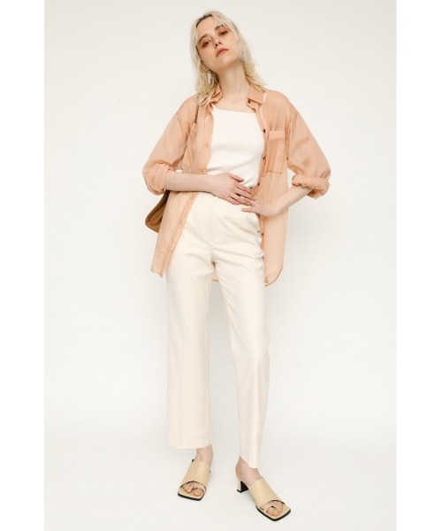 SLY（スライ）の「SHEER LIGHT TOUCH SH シアー ライトタッチ シャツ（シャツ/ブラウス・レディース・ベージュ/アイボリー/ダークブルー/ライトピンク・FREE）」の15枚目の写真