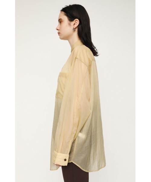 SLY（スライ）の「SHEER LIGHT TOUCH SH シアー ライトタッチ シャツ（シャツ/ブラウス・レディース・ベージュ/アイボリー/ダークブルー/ライトピンク・FREE）」の11枚目の写真