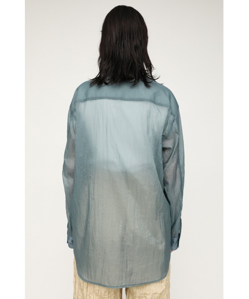 SLY（スライ）の「SHEER LIGHT TOUCH SH シアー ライトタッチ シャツ（シャツ/ブラウス・レディース・ベージュ/アイボリー/ダークブルー/ライトピンク・FREE）」の8枚目の写真