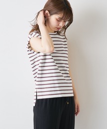 natural couture | 袖口タック厚手ノースリT(Tシャツ/カットソー)