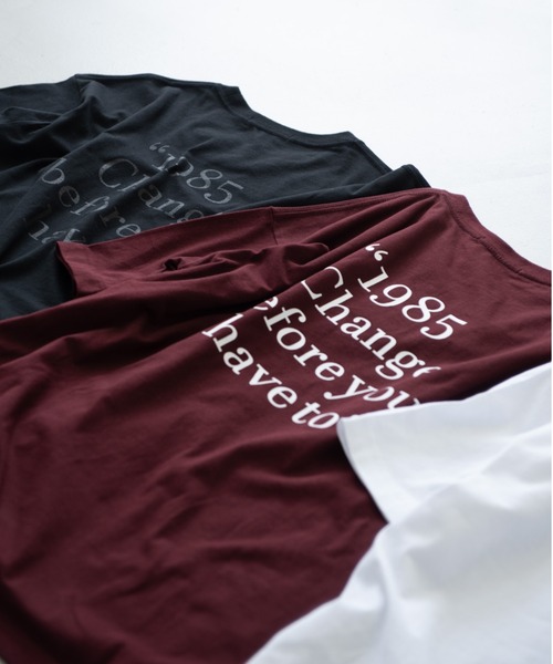 Aunt Marie's(アントマリーズ)の「Back logo TEE / バックロゴオーバーサイズTシャツ(Tシャツ/カットソー・レディース・ホワイト/ブラック/ボルドー・FREE)」の3枚目の写真