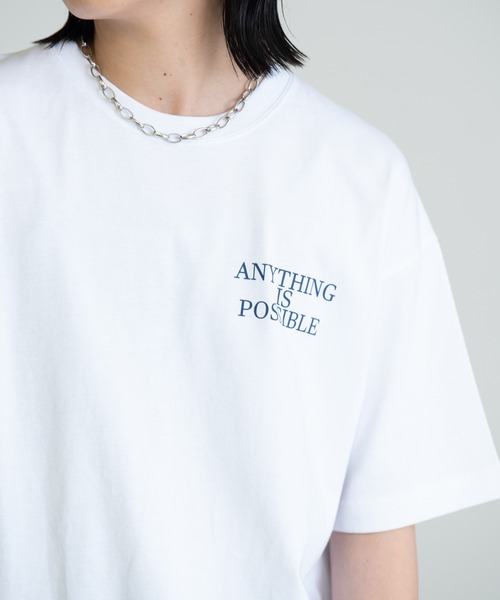 Aunt Marie's(アントマリーズ)の「Back logo TEE / バックロゴオーバーサイズTシャツ(Tシャツ/カットソー・レディース・ホワイト/ブラック/ボルドー・FREE)」の6枚目の写真