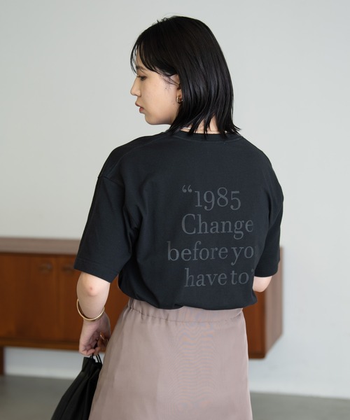 Aunt Marie's(アントマリーズ)の「Back logo TEE / バックロゴオーバーサイズTシャツ(Tシャツ/カットソー・レディース・ホワイト/ブラック/ボルドー・FREE)」の10枚目の写真