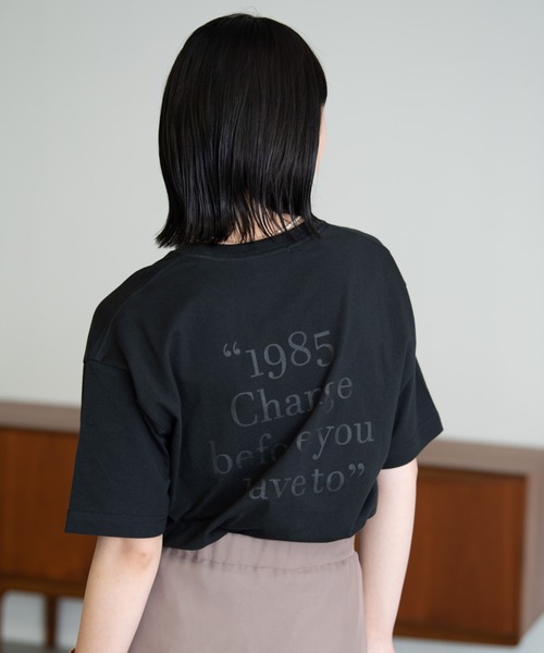 Aunt Marie's(アントマリーズ)の「Back logo TEE / バックロゴオーバーサイズTシャツ(Tシャツ/カットソー・レディース・ホワイト/ブラック/ボルドー・FREE)」の11枚目の写真