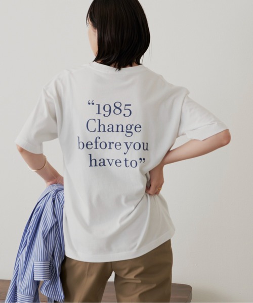 Aunt Marie's(アントマリーズ)の「Back logo TEE / バックロゴオーバーサイズTシャツ(Tシャツ/カットソー・レディース・ホワイト/ブラック/ボルドー・FREE)」の17枚目の写真