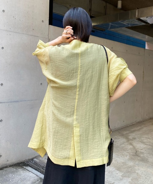 DouDou（ドゥドゥ）の「【WEB限定】シャツジャケット（テーラードジャケット・レディース・グリーン/ベージュ/ブラック・FREE）」の17枚目の写真