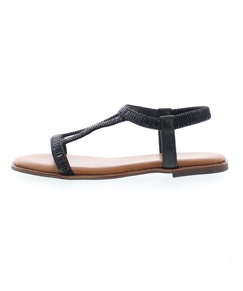 JELLY BEANS（ジェリービーンズ）の「ストーンラインフラットサンダル(211-30194)JELLY BEANS(ジェリービーンズ)（サンダル・レディース・ブラック/プラチナム・S/M/L）」の8枚目の写真