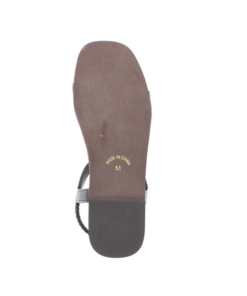 JELLY BEANS（ジェリービーンズ）の「ストーンラインフラットサンダル(211-30194)JELLY BEANS(ジェリービーンズ)（サンダル・レディース・ブラック/プラチナム・S/M/L）」の7枚目の写真