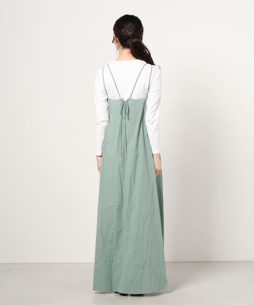 styles(スタイルス)の「SAYAKA DAVIS M Strap Dress(ワンピース・レディース・ライトグリーン/ブラック・ONE SIZE)」の4枚目の写真