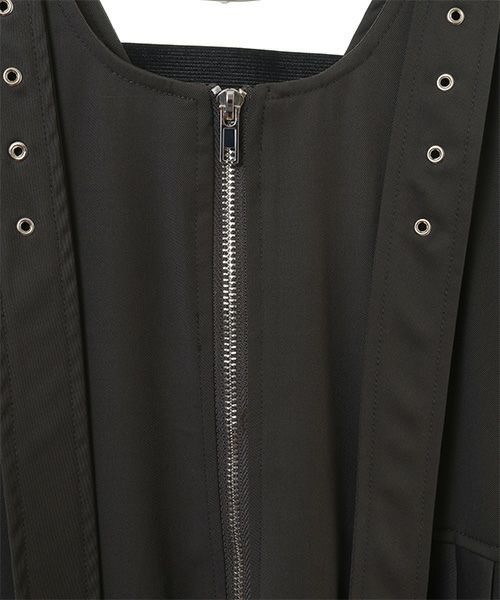 Candy Stripper(キャンディストリッパー)の「BELTED JUMPER スカート(ジャンパースカート・レディース・ブラック/グレー・2)」の10枚目の写真