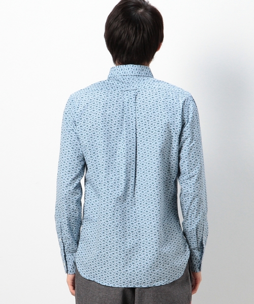 coen（コーエン）の「ペイズリープリントボタンダウンシャツ（シャツ/ブラウス・メンズ・ホワイト/コバルトブルー・SMALL/MEDIUM/LARGE/X-SMALL/X-LARGE）」の3枚目の写真