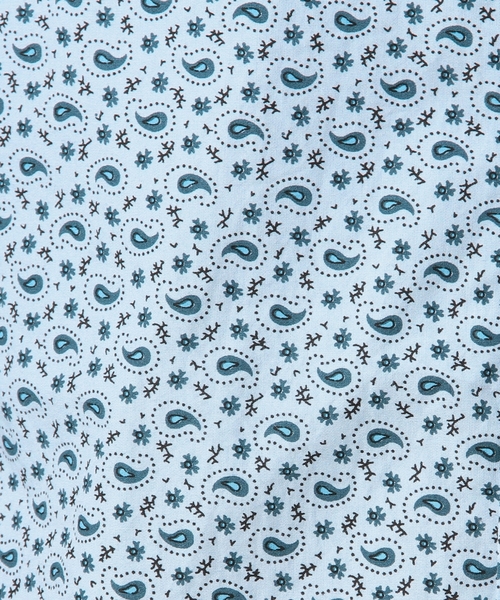 coen（コーエン）の「ペイズリープリントボタンダウンシャツ（シャツ/ブラウス・メンズ・ホワイト/コバルトブルー・SMALL/MEDIUM/LARGE/X-SMALL/X-LARGE）」の12枚目の写真