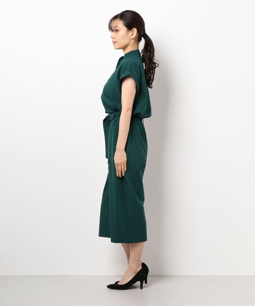 RANAN（ラナン）の「スタンド衿デザインオールインワン（つなぎ/オールインワン・レディース・グリーン・LL/L/M）」の4枚目の写真