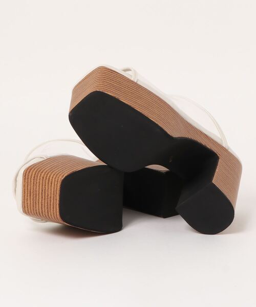 one way（ワンウェイ）の「【oneway】メッシュ厚底サンダル（サンダル・レディース・アイボリー/ホワイト/ブラック・L/S/M）」の4枚目の写真