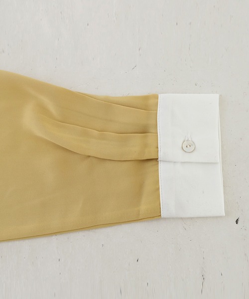 antiqua(アンティカ)の「どこかレトロ!雰囲気抜群デザイン刺繍シャツ(シャツ/ブラウス・レディース・ブラック/オフホワイト/カーキ/イエロー・FREE)」の11枚目の写真