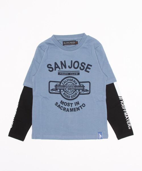 KRIFF MAYER Kid's Collection(クリフメイヤーキッズコレクション)の「JOIN-TEE(アメカジ)(Tシャツ/カットソー・キッズ・ブラック/オフホワイト/サックスブルー・120/130/140/150/160/170)」の3枚目の写真