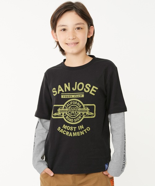 KRIFF MAYER Kid's Collection(クリフメイヤーキッズコレクション)の「JOIN-TEE(アメカジ)(Tシャツ/カットソー・キッズ・ブラック/オフホワイト/サックスブルー・120/130/140/150/160/170)」の1枚目の写真