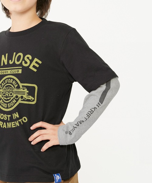 KRIFF MAYER Kid's Collection(クリフメイヤーキッズコレクション)の「JOIN-TEE(アメカジ)(Tシャツ/カットソー・キッズ・ブラック/オフホワイト/サックスブルー・120/130/140/150/160/170)」の7枚目の写真