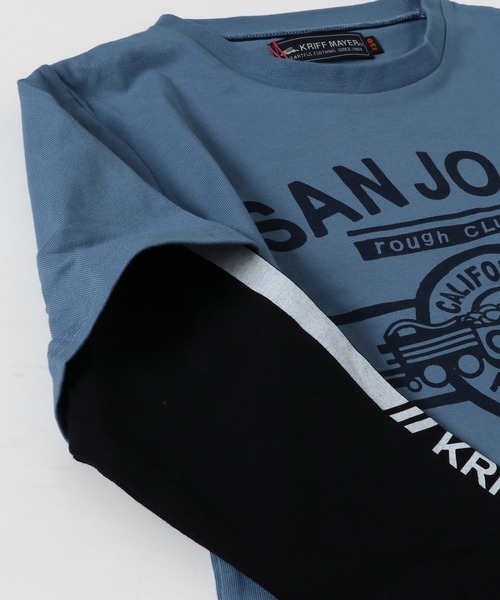 KRIFF MAYER Kid's Collection(クリフメイヤーキッズコレクション)の「JOIN-TEE(アメカジ)(Tシャツ/カットソー・キッズ・ブラック/オフホワイト/サックスブルー・120/130/140/150/160/170)」の4枚目の写真
