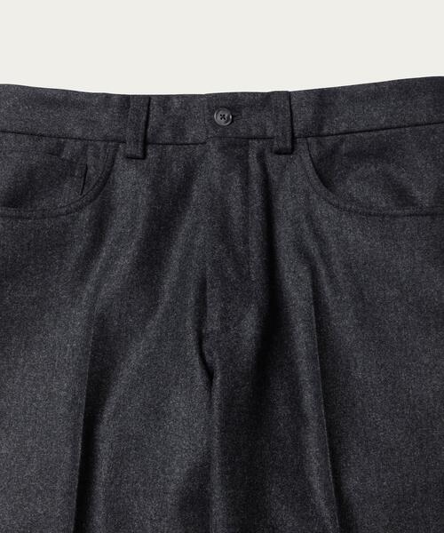BERNARD ZINS(ベルナルドザンス)の「<BERNARD ZINS(ベルナール ザンス)> フランネル ウール 5ポケットパンツ†(その他パンツ・メンズ・ダークグレー・44/38/40/42)」の4枚目の写真