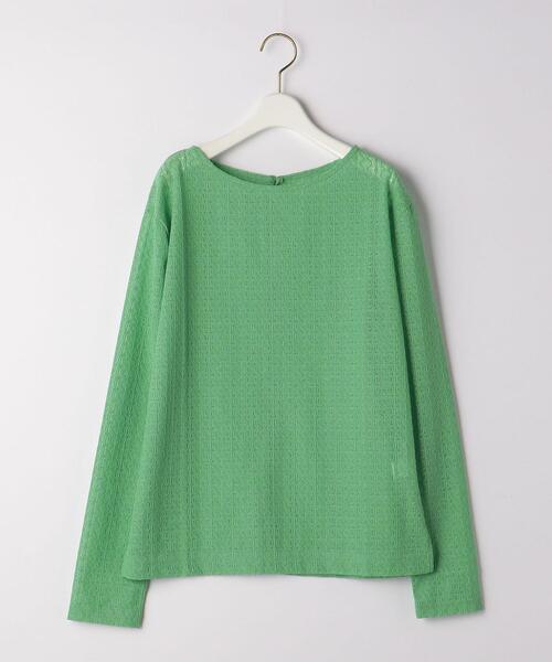 green label relaxing（グリーンレーベルリラクシング）の「キカ レース プルオーバー カットソー（Tシャツ/カットソー・レディース・ホワイト/ブラック/ケリー・FREE）」の8枚目の写真