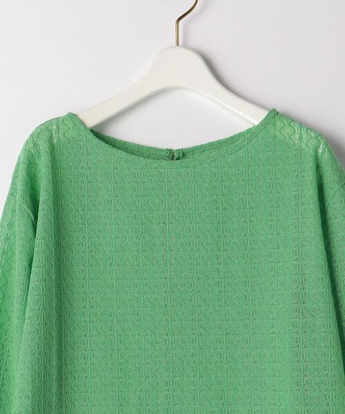 green label relaxing（グリーンレーベルリラクシング）の「キカ レース プルオーバー カットソー（Tシャツ/カットソー・レディース・ホワイト/ブラック/ケリー・FREE）」の14枚目の写真