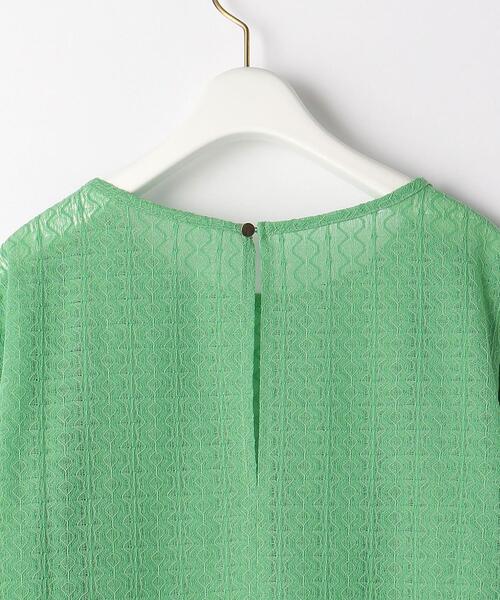 green label relaxing（グリーンレーベルリラクシング）の「キカ レース プルオーバー カットソー（Tシャツ/カットソー・レディース・ホワイト/ブラック/ケリー・FREE）」の15枚目の写真