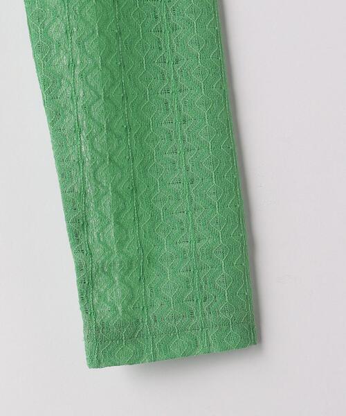 green label relaxing（グリーンレーベルリラクシング）の「キカ レース プルオーバー カットソー（Tシャツ/カットソー・レディース・ホワイト/ブラック/ケリー・FREE）」の16枚目の写真