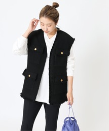 journal standard L'essage | GIOLICAツイード ベスト◆(その他アウター)