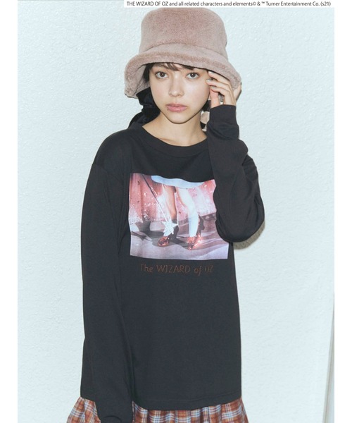 merry jenny（メリージェニー）の「THE WIZARD OF OZ long Tee（Tシャツ/カットソー・レディース・ブラック/オフホワイト/ラベンダー・FREE）」の7枚目の写真