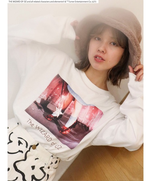 merry jenny（メリージェニー）の「THE WIZARD OF OZ long Tee（Tシャツ/カットソー・レディース・ブラック/オフホワイト/ラベンダー・FREE）」の16枚目の写真