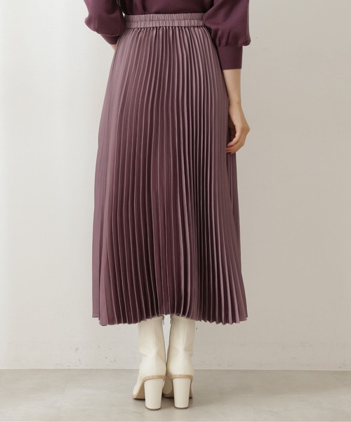 PROPORTION BODY DRESSING(プロポーションボディドレッシング)の「【美人百花10月号 掲載商品】サテンプリーツスカート / 1211220902(スカート・レディース・ブルー系その他/ベージュ/ブラウン・MEDIUM/SMALL)」の6枚目の写真