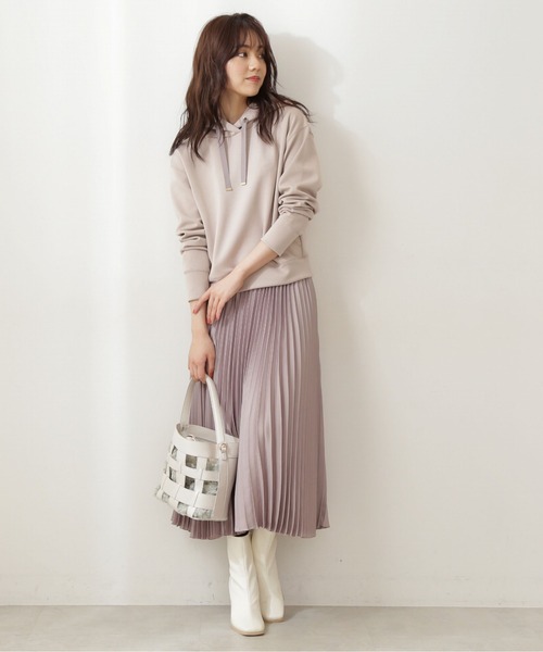 PROPORTION BODY DRESSING(プロポーションボディドレッシング)の「【美人百花10月号 掲載商品】サテンプリーツスカート / 1211220902(スカート・レディース・ブルー系その他/ベージュ/ブラウン・MEDIUM/SMALL)」の9枚目の写真