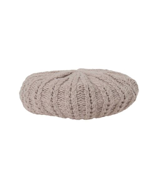 MERCURYDUO（マーキュリーデュオ）の「ニットベレー（ハンチング/ベレー帽・レディース・ブラック/ベージュ・FREE）」の4枚目の写真