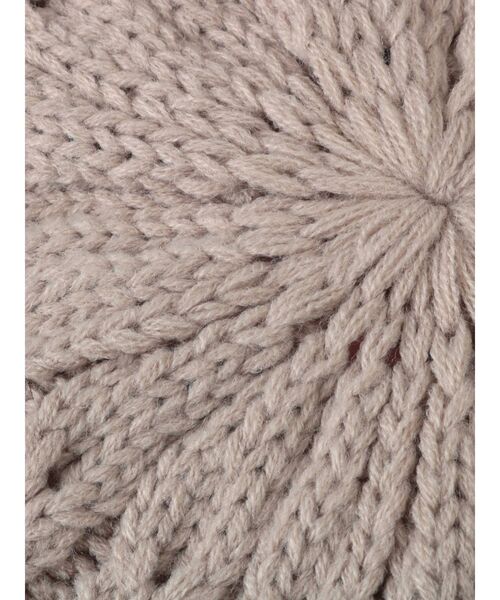 MERCURYDUO（マーキュリーデュオ）の「ニットベレー（ハンチング/ベレー帽・レディース・ブラック/ベージュ・FREE）」の5枚目の写真