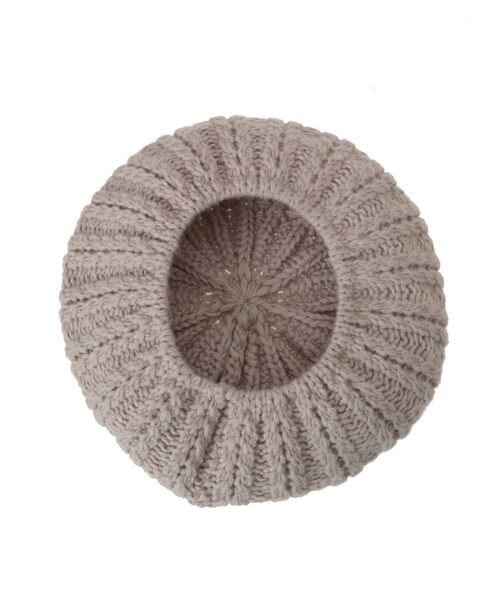 MERCURYDUO（マーキュリーデュオ）の「ニットベレー（ハンチング/ベレー帽・レディース・ブラック/ベージュ・FREE）」の6枚目の写真